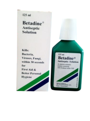BETADINE ANTISEPTIC SOLN. 125ML